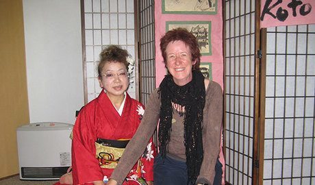 Learning to play the koto...